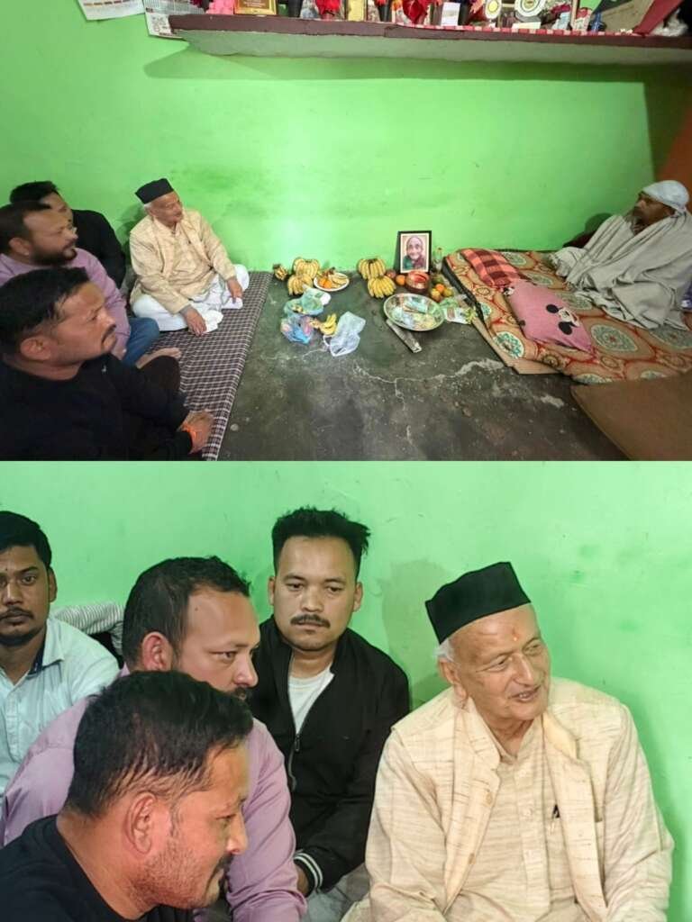 लालकुआं न्यूज़:- भाजपा नेता हयात सिंह कोरंगा को मातृशोक, पूर्व CM व पूर्व गवर्नर भगत सिंह कोश्यारी ने आवास पहुंच कर प्रकट की शोक संवेदनाएं