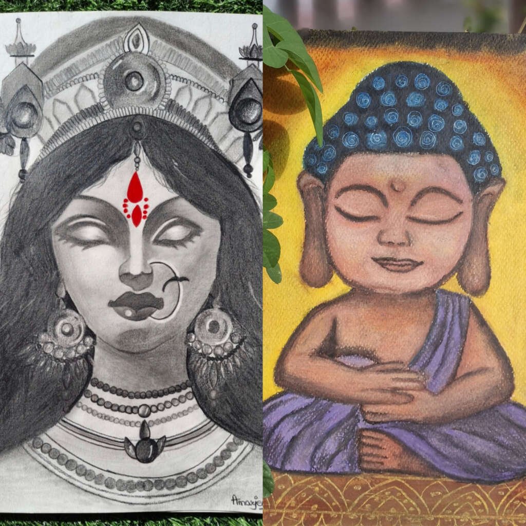 लालकुआँ की होनहार बालिका अमरजीत कौर: जिनके हाथों में बसता है चित्रों का जादू