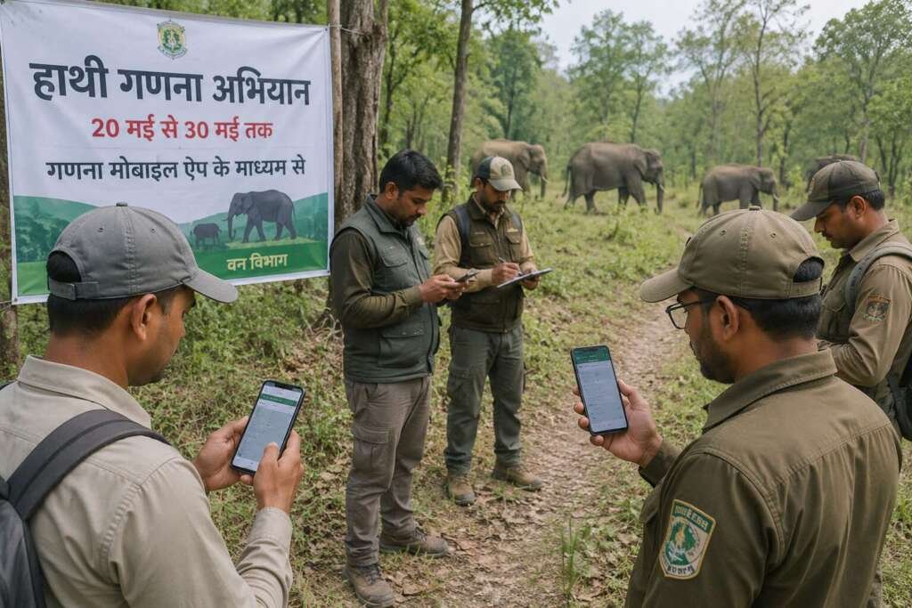 (रामनगर) 20 से 30 मई तक चलेगा हाथी गणना अभियान, कुमाऊं के वन प्रभागों में विशेष निगरानी